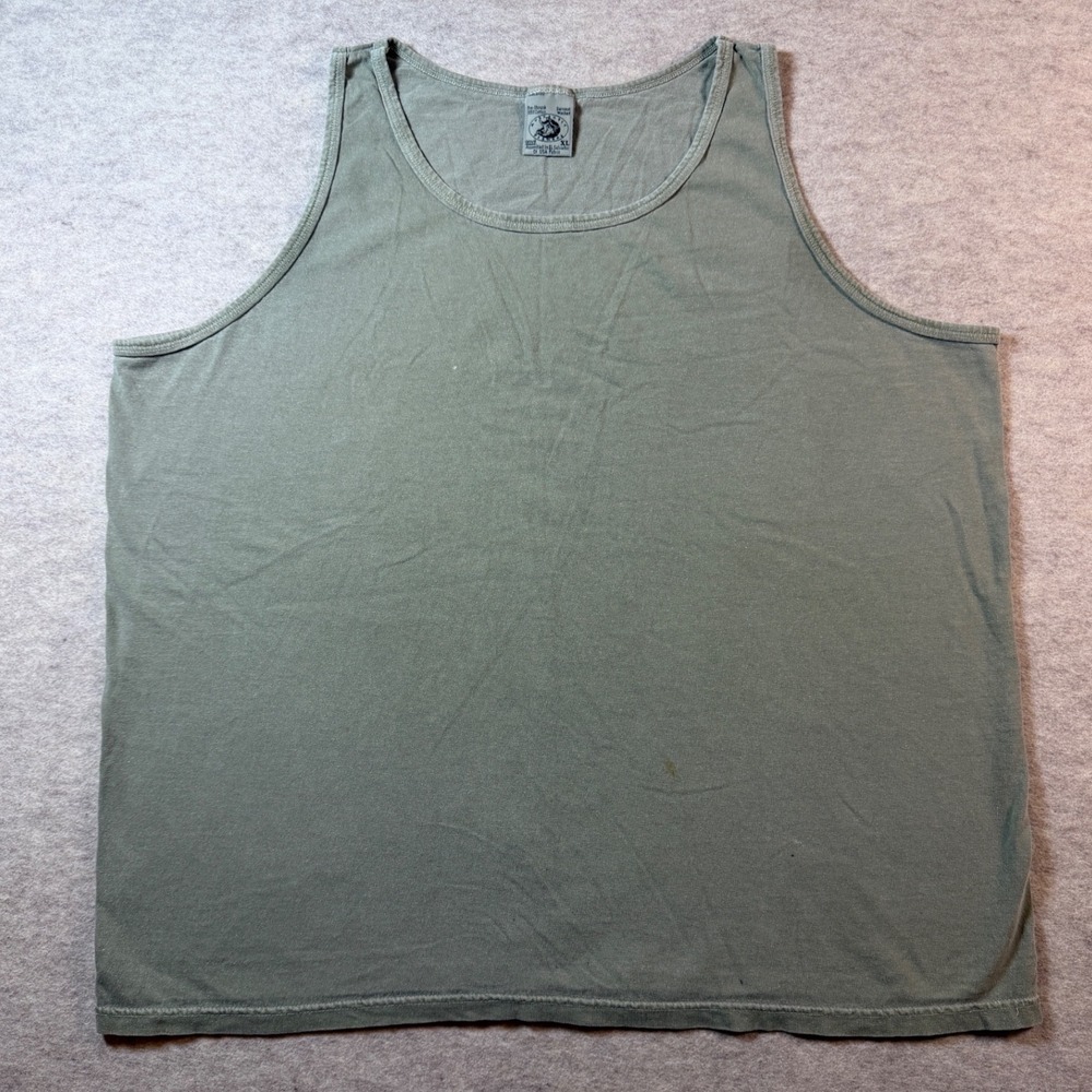 VTG 1990s Authentic Pigment Anvil Mens XL Tank Top Sage Green Cotton Streetwear
